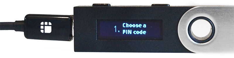 Ledger Nano S: Pincode instellen